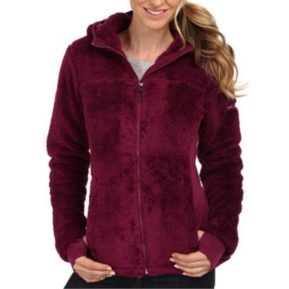 Columbia Women's Polar Yeti Plush Fleece Jacket Cherry Red Size M - Picture 8 of 8